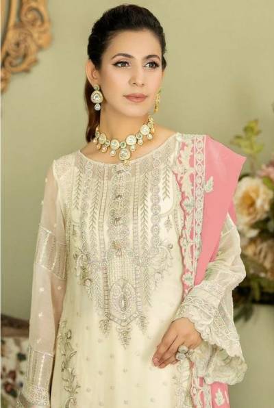 DN 1303 BY OS DESIGNER GEORGETTE SALWAR SUIT WHOLESALER IN INDIA